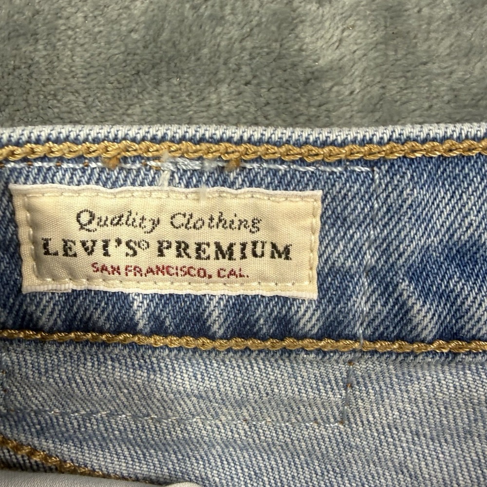 Levis 24x31 Premium Ribcage Boot Jeans Womens  Light Wash Blue High Rise Denim - Picture 3 of 9